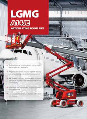 Kolové kloubové pracovní plošiny LGMG  A14JE