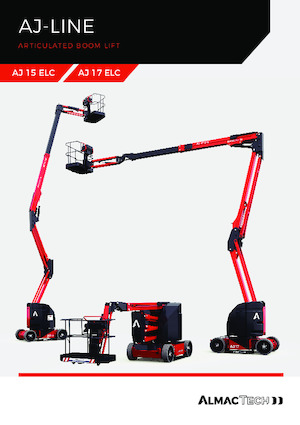 Kolové kloubové pracovní plošiny Almac AJ 15 ELC