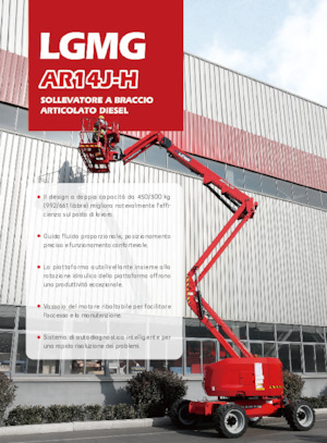 Kolové kloubové pracovní plošiny LGMG  AR14J-H