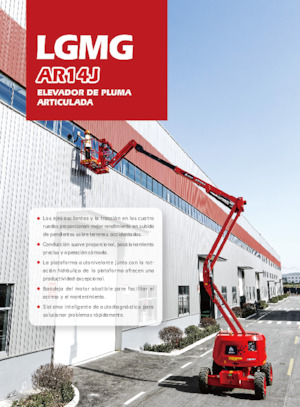 Kolové kloubové pracovní plošiny LGMG  AR14J