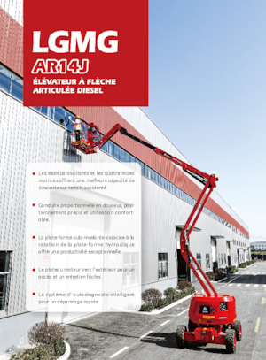 Kolové kloubové pracovní plošiny LGMG  AR14J