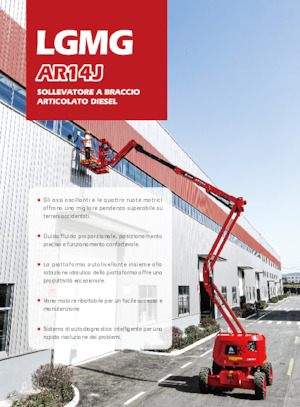 Kolové kloubové pracovní plošiny LGMG  AR14J