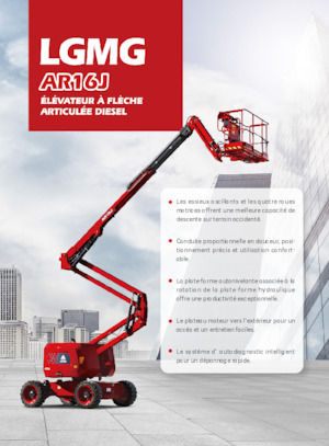 Kolové kloubové pracovní plošiny LGMG  AR16J