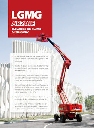 Kolové kloubové pracovní plošiny LGMG  AR20JE