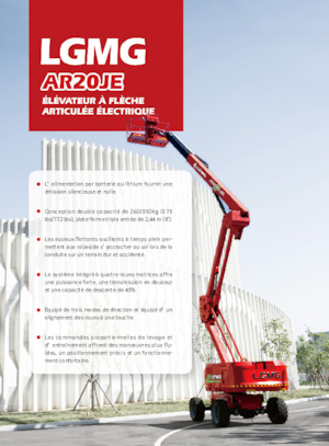 Kolové kloubové pracovní plošiny LGMG  AR20JE