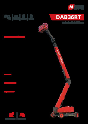 Kolové kloubové pracovní plošiny MAGNI DAB36RT
