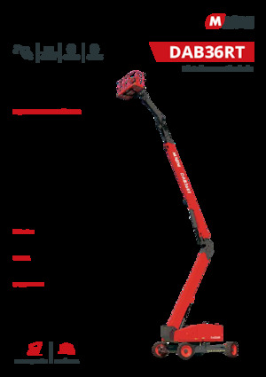 Kolové kloubové pracovní plošiny MAGNI DAB36RT