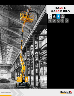 Kolové kloubové pracovní plošiny Haulotte HA46 E