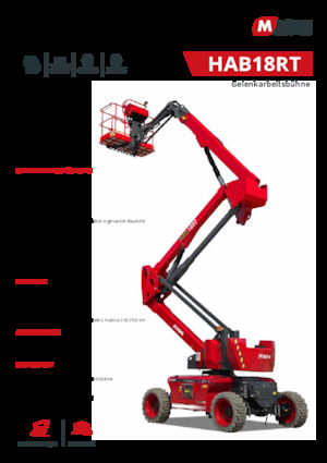 Kolové kloubové pracovní plošiny MAGNI HAB18RT