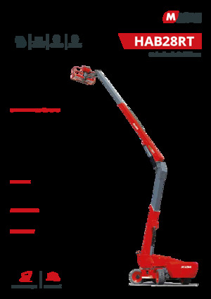 Kolové kloubové pracovní plošiny MAGNI HAB24RT