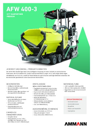 Kolové finišery Ammann AFW 400-3