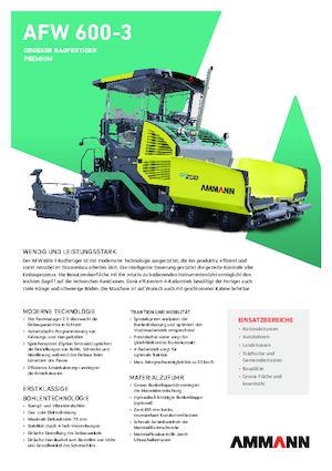 Kolové finišery Ammann AFW 600-3