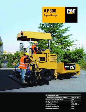 Kolové finišery Caterpillar AP300F