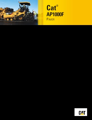 Kolové finišery Caterpillar AP1000F