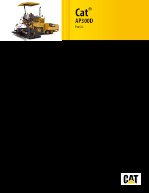 Kolové finišery Caterpillar AP300D