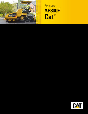 Kolové finišery Caterpillar AP300F