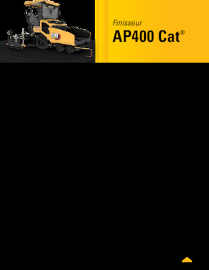 Kolové finišery Caterpillar AP400