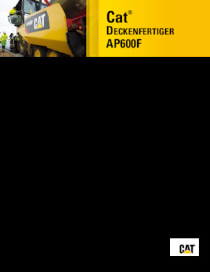 Kolové finišery Caterpillar AP600F