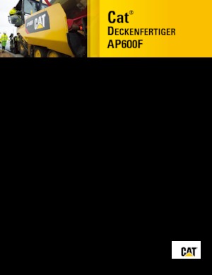 Kolové finišery Caterpillar AP600F