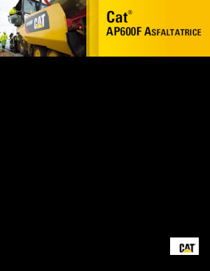 Kolové finišery Caterpillar AP600F