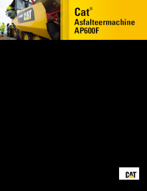 Kolové finišery Caterpillar AP600F