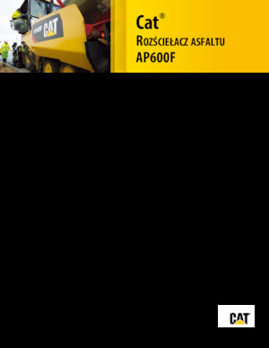 Kolové finišery Caterpillar AP600F