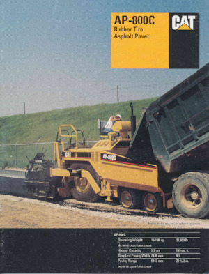 Kolové finišery Caterpillar AP800C