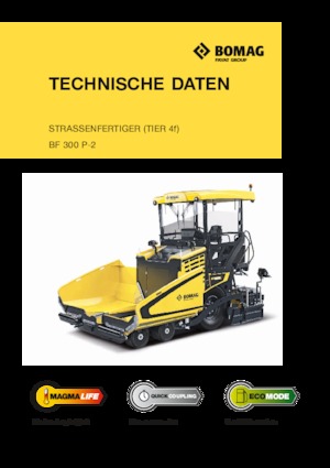 Kolové finišery Bomag BF 300 P 2 S 340-2