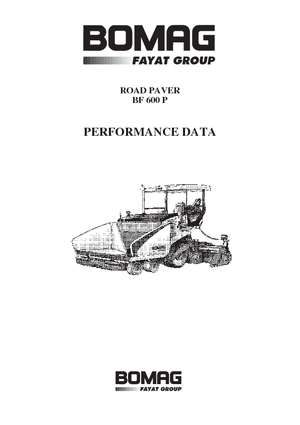 Kolové finišery Bomag BF 600 P-HSE