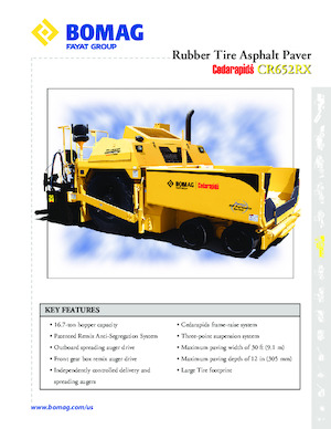 Kolové finišery Bomag CR 652 RX