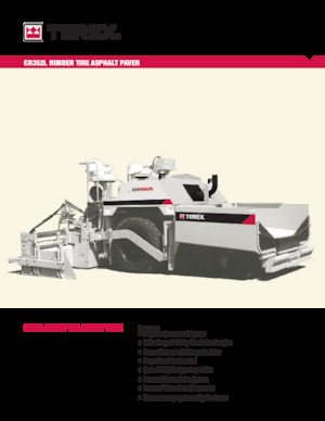 Kolové finišery Terex CR352L