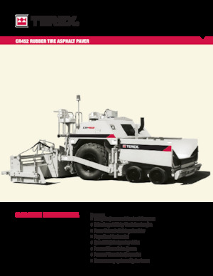 Kolové finišery Terex CR452