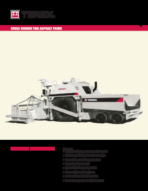 Kolové finišery Terex CR552