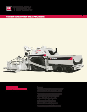 Kolové finišery Terex CR552RX