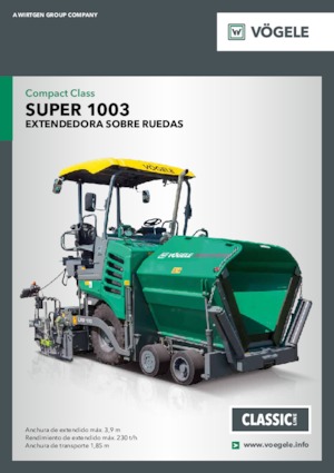 Kolové finišery Vögele Super 1003