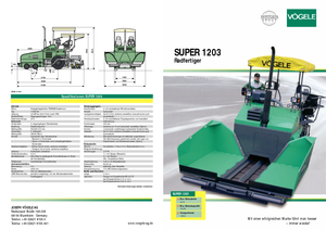 Kolové finišery Vögele Super 1203