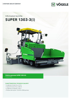 Kolové finišery Vögele Super 1303-3i