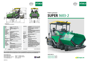 Kolové finišery Vögele Super 1603-2