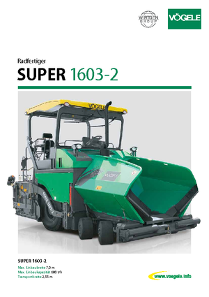 Kolové finišery Vögele Super 1603-2