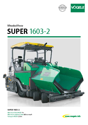 Kolové finišery Vögele Super 1603-2