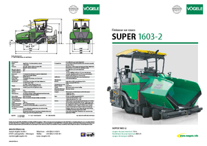 Kolové finišery Vögele Super 1603-2