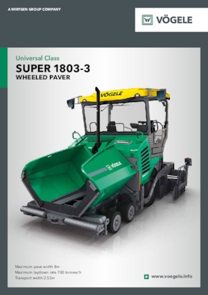 Kolové finišery Vögele Super 1803-3