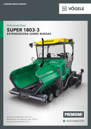 Kolové finišery Vögele Super 1803-3