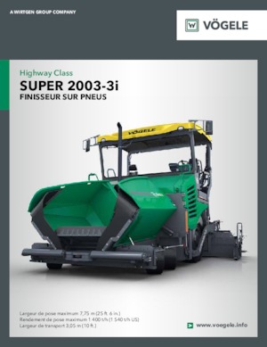 Kolové finišery Vögele Super 2003-3i