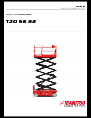 Kolové nůžkové plošiny Manitou 120 SE