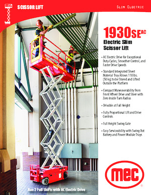 Kolové nůžkové plošiny MEC 1930SEAC Slim