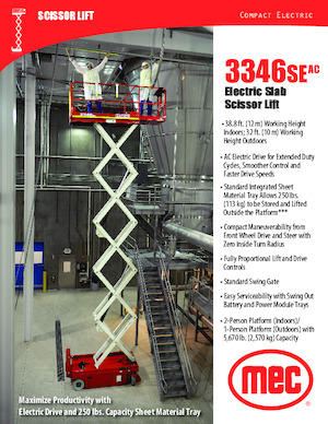 Kolové nůžkové plošiny MEC 3346SEAC Compact