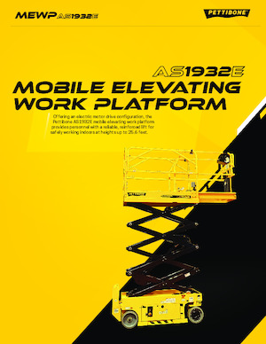 Kolové nůžkové plošiny Pettibone AS1932E