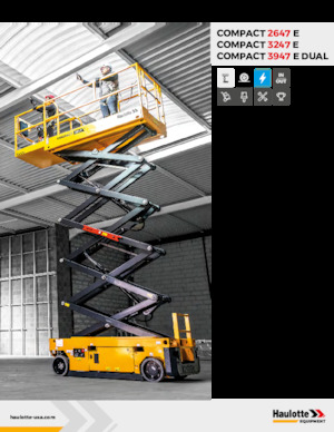 Kolové nůžkové plošiny Haulotte COMPACT 3947 E Dual