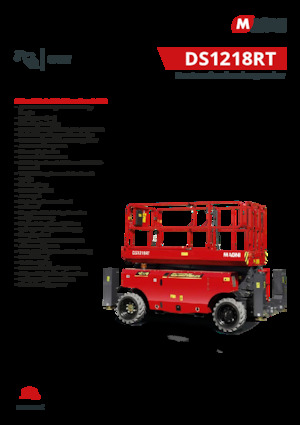 Kolové nůžkové plošiny MAGNI DS1218RT